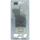 Tapa superior original Samsung Galaxy S25 Ultra Titanium Silver, marco intermedio para reparación SM-S938B.