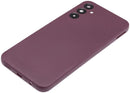 Tapa trasera roja oscura para Samsung Galaxy A14 4G A145 con lente de cámara, repuesto aftermarket.