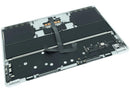 Tapa superior plateada con batería y teclado ANSI US para MacBook Air 13 A2681 M2 2022, pieza de repuesto OEM.
