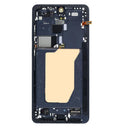 Pantalla OLED refurbished negra con marco para Samsung Galaxy S26 Ultra 5G, listo para reparación.