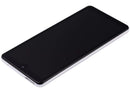 Pantalla hard OLED blanca con marco para Samsung Galaxy A72 (A725), repuesto de alta calidad.