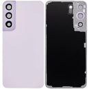 Tapa trasera de cristal Bora Purple para Samsung Galaxy S22 5G con lente de cámara integrada, ideal para reparación.