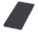 Pantalla OLED usada Samsung Galaxy Note 20 5G Mystic Gray con marco, lista para reparación de display.