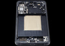 Pantalla LCD con frame Samsung Galaxy S25 Plus 5G azul oscuro. Repuesto para reparación de pantalla rota.