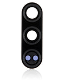 Lente de vidrio para cámara trasera Motorola Moto G Pro XT2043-7 (2020) negro con adhesivo para reparación.