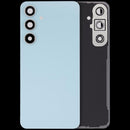 Tapa trasera de vidrio azul para Samsung Galaxy S24 FE con lente de cámara, repuesto Aftermarket Plus.