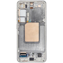 Pantalla OLED con marco para Samsung Galaxy S24 5G, color verde jade, repuesto de alta calidad.