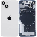 Tapa trasera original Starlight para iPhone 14 con MagSafe, NFC y flash flex. Repuesto A2649.