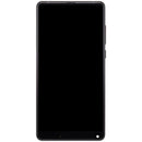 Pantalla completa Xiaomi Mi Mix 2 negra, con marco y display LCD, ideal para reparación de pantalla rota.