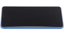 Pantalla OLED azul de 120Hz para Samsung Galaxy S21 FE 5G con marco, lista para repuesto y reparación.