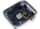 Tapa trasera original plateada de acero inoxidable para Apple Watch Series 6 (44mm), repuesto A2292, A2294, A2376.