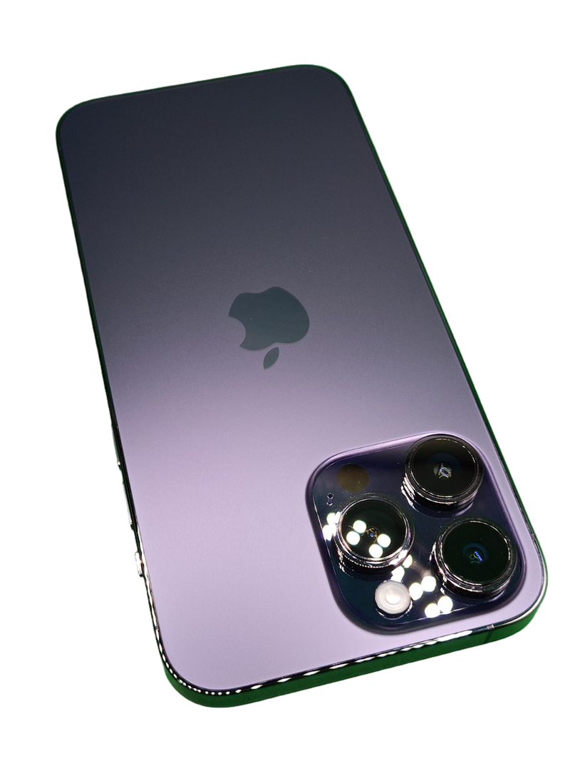 iPhone 14 Pro Max seminuevo, libre de fábrica, en perfecto estado con 84% de salud de batería en Quetzaltenango.