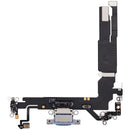 Puerto de carga flex cable USB-C para iPhone 17 color Mist Blue, repuesto de reparación.