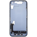 Chasis medio iPhone 14 (A2649, A2881) gris usado con puerto de carga y pequeñas piezas.