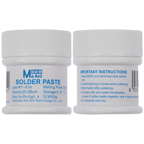 Encuentra la pasta de soldar MaAnt 183°C plata con plomo en Xela, Quetzaltenango.