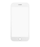 Vidrio frontal + Marco + OCA pre-instalado para iPhone 7 (Paquete de 2) (Blanco)