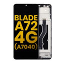 Encuentra la pantalla LCD con marco para ZTE Blade A72 4G (A7040) color gris espacial en Xela Quetzaltenango.
