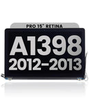 Pantalla completa LCD Apple MacBook Pro 15 A1398 (2012-2013) usada OEM, grado C.