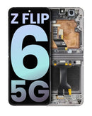 Ensamblaje interno OLED con marco Samsung Galaxy Z Flip 6 5G (US & International) (Service Pack) (Silver Shadow) USADO