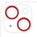 Anillo protector de cámara trasera rojo para iPhone 13 / 13 Mini (modelos A2482, A2628), pack de 10.