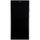 Pantalla OLED verde de 120Hz para Samsung Galaxy S23 Ultra 5G con marco, lista para repuesto y reparación.