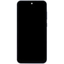 Pantalla incell azul marino para Samsung Galaxy A55 (A556), con marco, ideal para reparación de display roto.