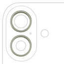 Aro de bezel para cámara trasera iPhone 17 color Sage, repuesto A2849, pack de 10 unidades.