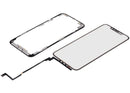 Pantalla 4 en 1 short flex para iPhone 11 Pro Max con vidrio digitalizador, OCA y frame preinstalado, lista para reparación.