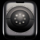 Tapa trasera Apple Watch Series 9 45mm GPS, aluminio negro espacial, pieza de repuesto A2982.
