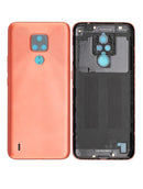 Tapa trasera original para Motorola Moto E7 en color Satin Coral en Xela Quetzaltenango.