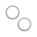Aro bezel de cámara trasera verde para iPhone 15 / 15 Plus (A2846, A2847, A3090, A3091), 10 packs de 2 piezas.