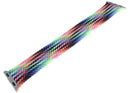 Correa Braided Solo Loop Pride Edition original Apple Watch, tejida multicolor, sin hebillas, talla 8 mediana, para modelos 38mm-42mm.