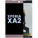Pantalla original Sony Xperia XA2 rosa, display LCD frontal para reemplazo de pantalla rota H3113.