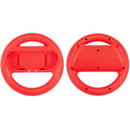 Volante de carreras rojo para Nintendo Switch 2, diseñado para Joy-Con, ideal para Mario Kart.