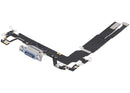 Puerto de carga flex cable USB-C para iPhone 17 color Mist Blue, repuesto de reparación.