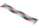 Correa Apple Braided Solo Loop Pride Edition para Apple Watch 44mm-49mm, talla 8 Medium, con diseño trenzado multicolor.