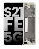 Pantalla OLED con marco para Samsung Galaxy S21 FE 5G en color Olive Green en Quetzaltenango.