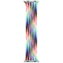 Correa trenzada Solo Loop Pride Edition para Apple Watch, con diseño multicolor vibrante, fabricada en hilo de poliéster elástico.