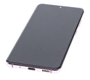 Pantalla OLED con marco Samsung Galaxy S20 5G Verizon Cloud Pink, refurbished, para reparación de display G981V.