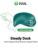 Reposamuñecas Steady Dock DK01 anti-fatiga, negro, ergonómico para teclado y ratón.