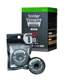 Paquete de 10 mallas desoldadoras 2UUL DW15 Solder Vampire, herramientas esenciales para soldadura.