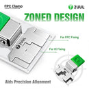 Pinza universal 2UUL FC01 negra con puntas finas para reparación y manipulación precisa de cable flex en talleres de electrónica.