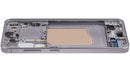 Pantalla OLED Samsung Galaxy S25 5G Silver Shadow con marco, repuesto para reparación de display roto.