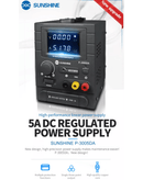Fuente de poder DC anti-interferencia de 30V5A / 110V ideal para reparaciones electrónicas en Quetzaltenango.