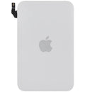 Tapa trasera plateada usada para iPhone 17 Pro Max, con MagSafe y NFC, lista para reparación.