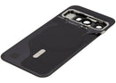 Tapa trasera Obsidian usada Google Pixel 10 OEM pull, con componentes preinstalados para reparación.