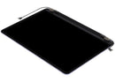 Pantalla LCD usada de MacBook Neo 13 A3404 Indigo (2026) para reparación, con marco frontal negro.