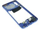 Chasis intermedio original Samsung Galaxy A70 (A705) azul. Repuesto de frame para SM-A705F.