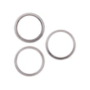 Anillo bisel protector de cámara trasera plateado para iPhone 13 Pro/Max, repuesto para reparación.