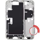 Marco medio blanco titanio para iPhone 16 Pro Max, chasis de repuesto con botones, versión global A2894/A3088.